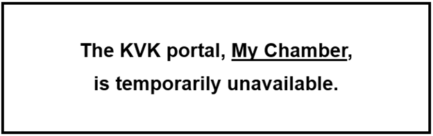 KVK portal unavailable